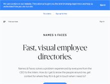 Tablet Screenshot of namesandfaces.com